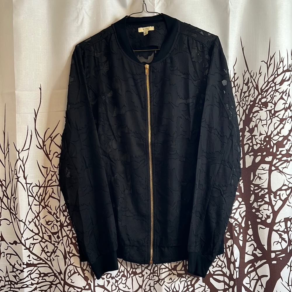 Black Kori Light Sheer Jacket